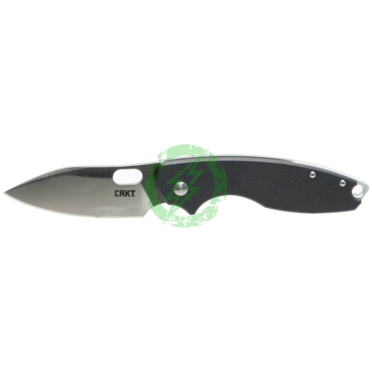 CRKT (Columbia River Knife Tool) CRKT Pilar III Black Folding Blade Knife with G10 Stainless Steel Handle 