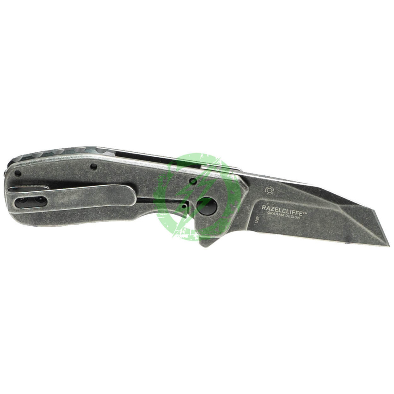 CRKT (Columbia River Knife Tool) CRKT Razelcliffe Compact Blackout Folding Blade Knife 