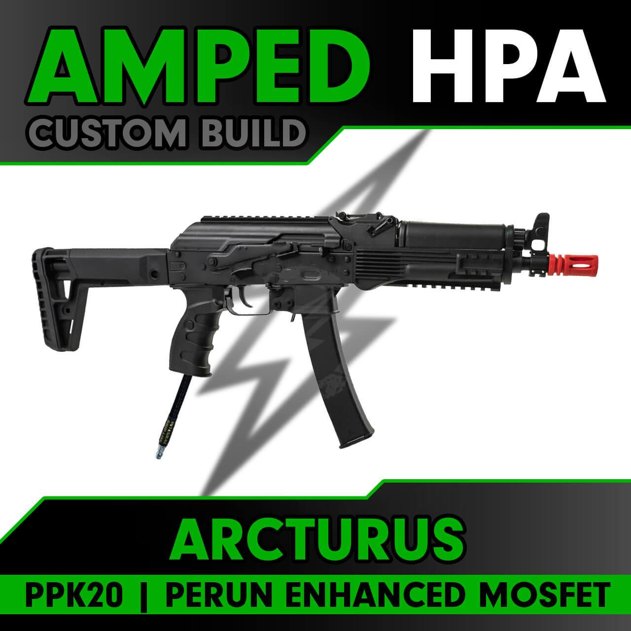 Amped Builds Amped Custom HPA Arcturus PPK20 Airsoft AEG Rifle Perun Enhanced MOSFET 