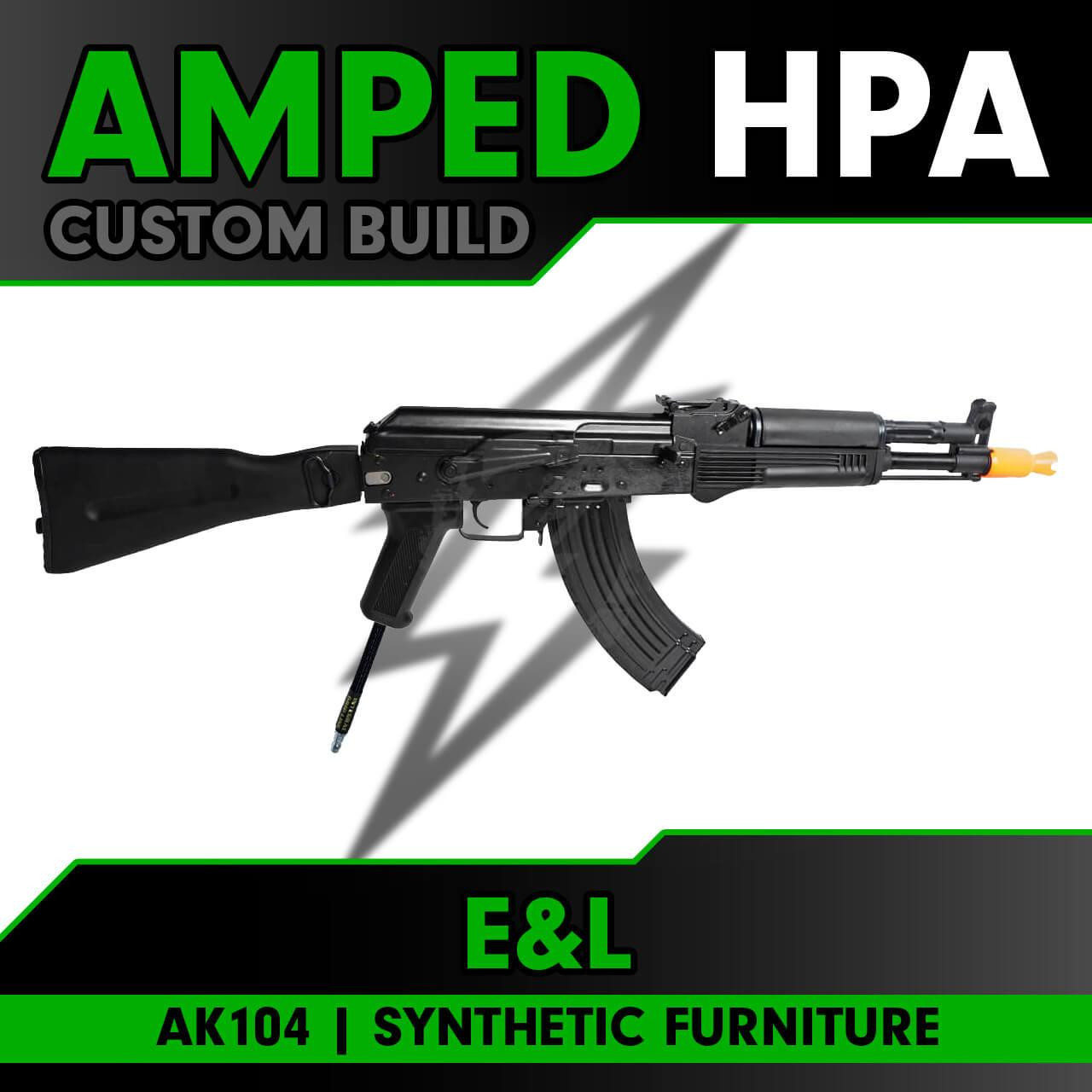 Amped Builds Amped Custom HPA E&L Airsoft New Essential Version AK104 Compact Folding AK74 Mag Style 