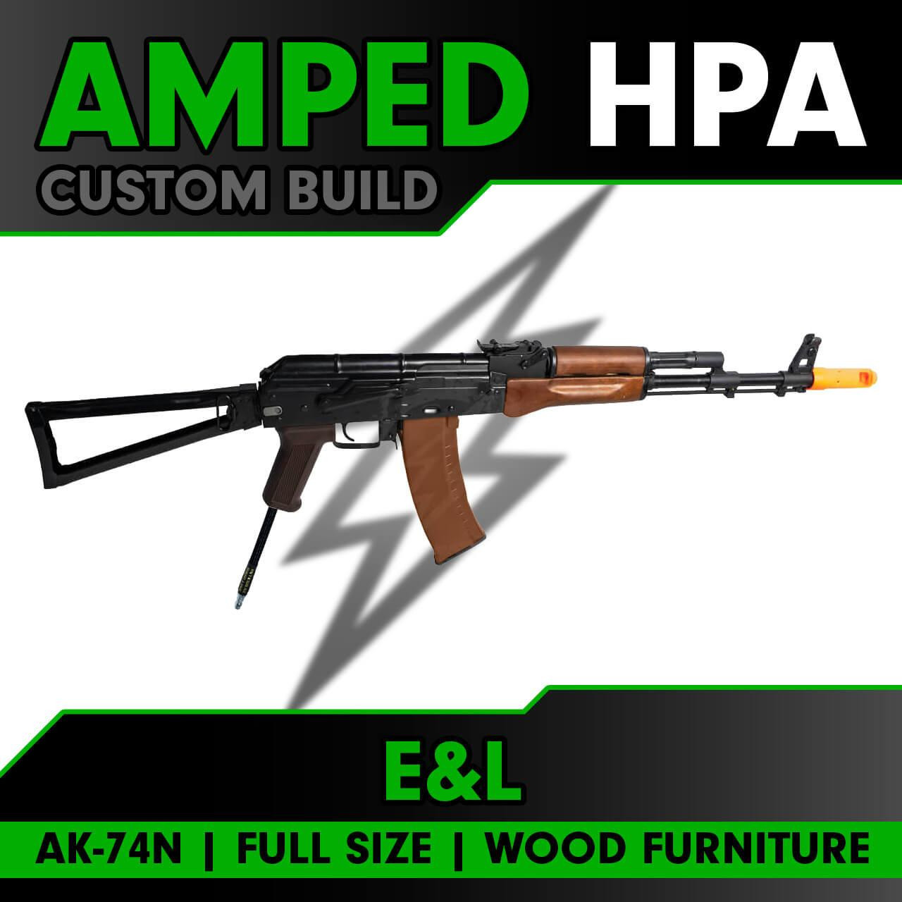 Amped Builds Amped Custom HPA E&L Airsoft New Essential Version AKS74N Folding Steel Stock 