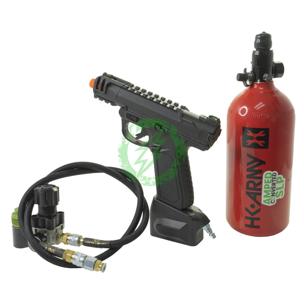 Amped Airsoft Amped Custom AAP-01 HPA Pistol Starter Kit | AAP-01, Adapter, Tank & Air Rig 