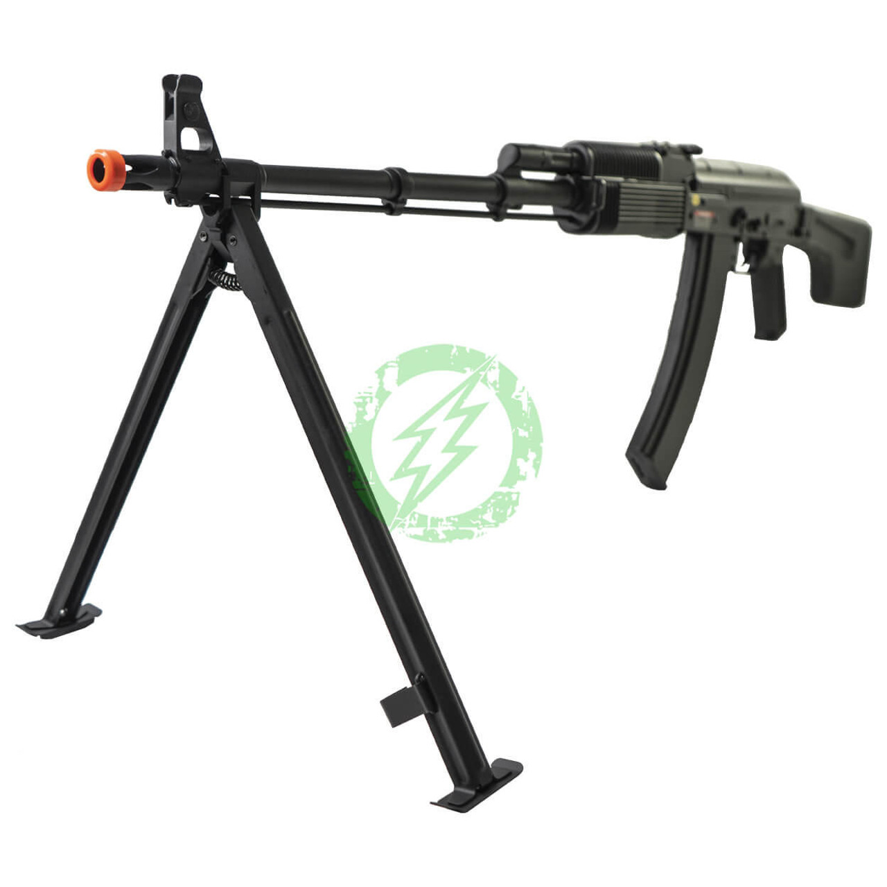  CYMA Standard RPK LMG Airsoft AEG Rifle with Steel Bipod and Polymer Folding Stock 