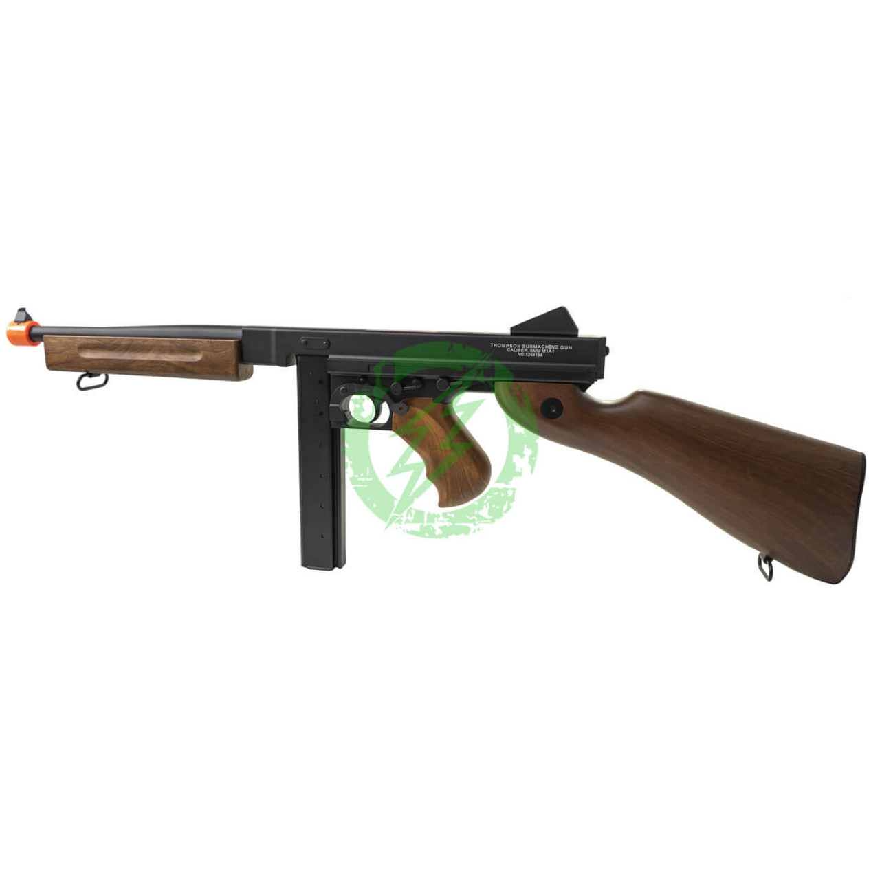  Cybergun Auto Ordnance Licensed Thompson M1A1 Airsoft AEG Rifle w/ Metal Receiver 