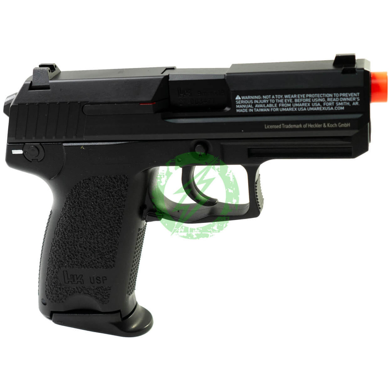  Umarex Elite Force H&K USP Compact Green Gas Blowback Pistol KWA Black 