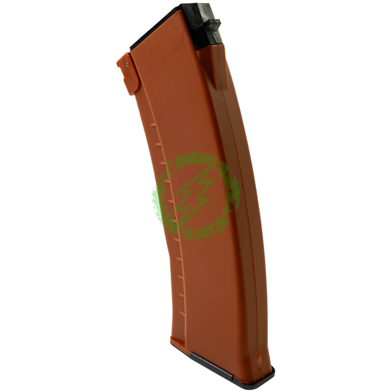  E&L Airsoft 120 Round Mid-Cap Magazine for AK-74 Series Airsoft AEG Rifles | Bakelite Orange / Single 