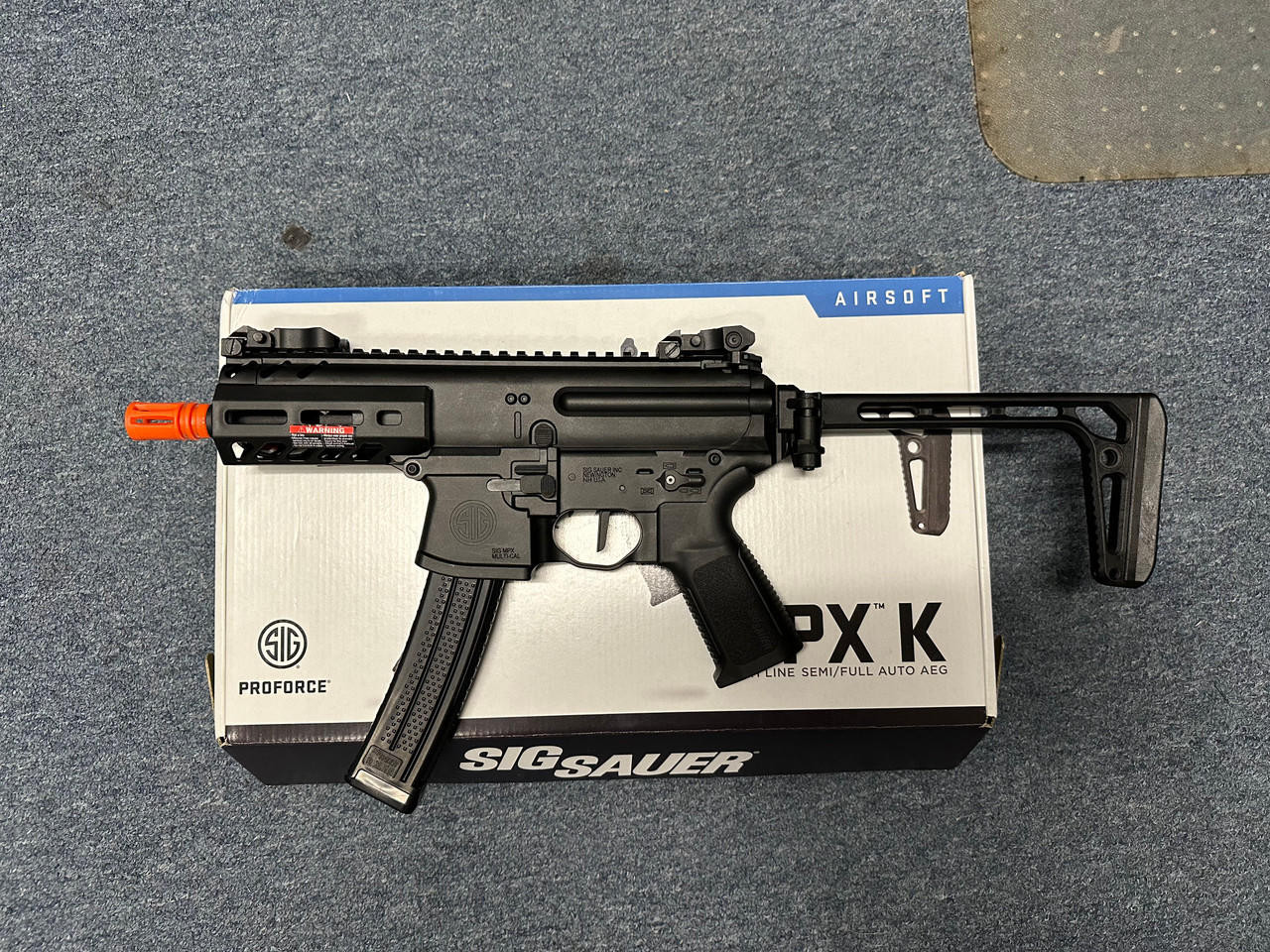 SIG Airsoft Open Box SIG Airsoft PROFORCE Sportline MPX-K AEG Airsoft SMG Black 