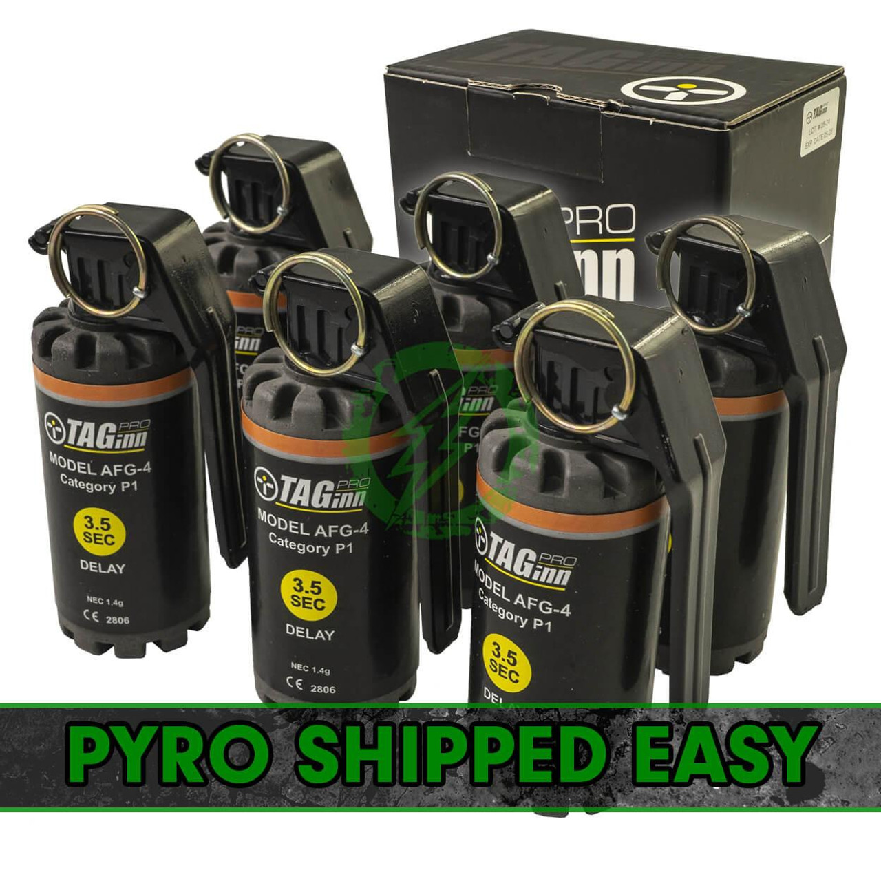 Pyro Shipped Easy TAGinn AFG-4 Pea Hand Grenade | Single