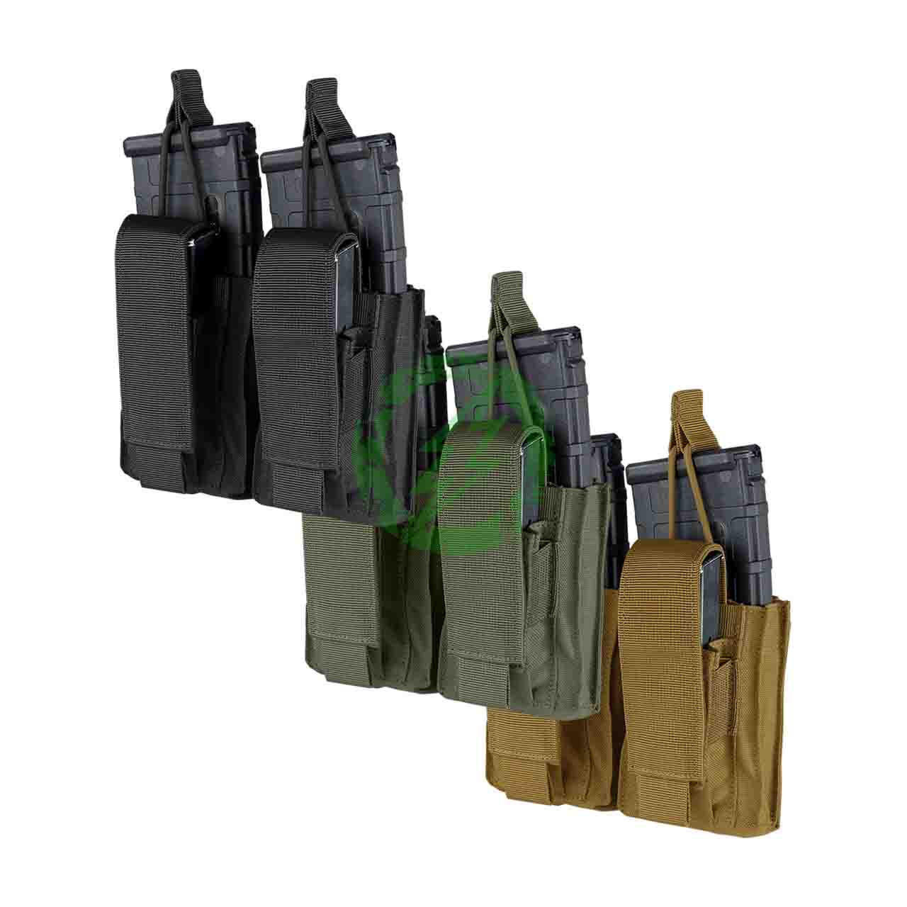 Condor GEN2 Double Kangaroo Magazine Pouch (Scorpion OCS) Condor Gen2 Double Kangaroo Mag Pouch - Black | Badlands