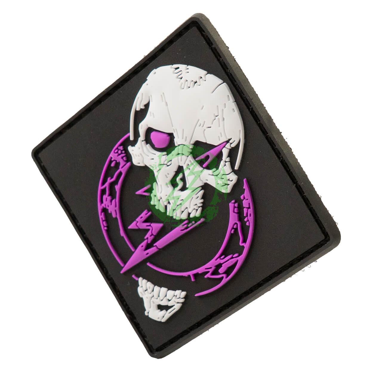小物 Skull Patch FUNNY FARM UNDERCOVER AFFA Amped Airsoft Skull Bolt PVC Patch | Tactical Design