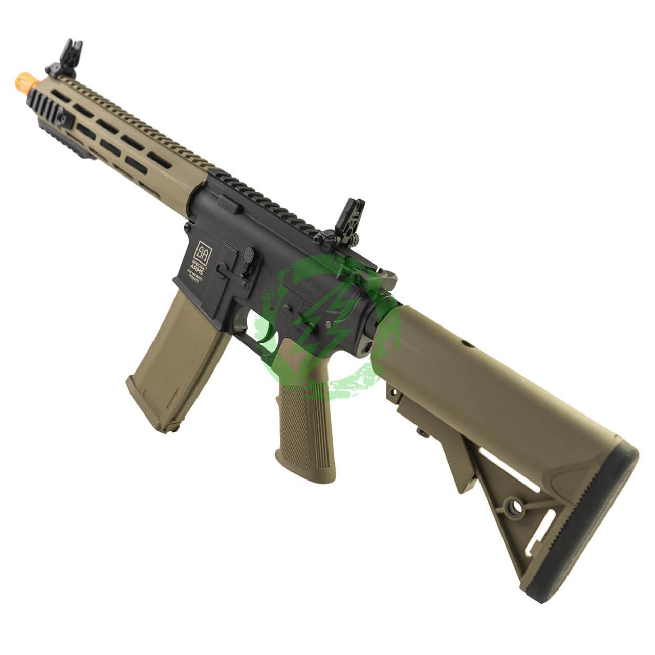  Specna Arms SA-F03 FLEX GATE X-ASR Series M4 SBR AEG 9" M-LOK | Black and Half-Tan 