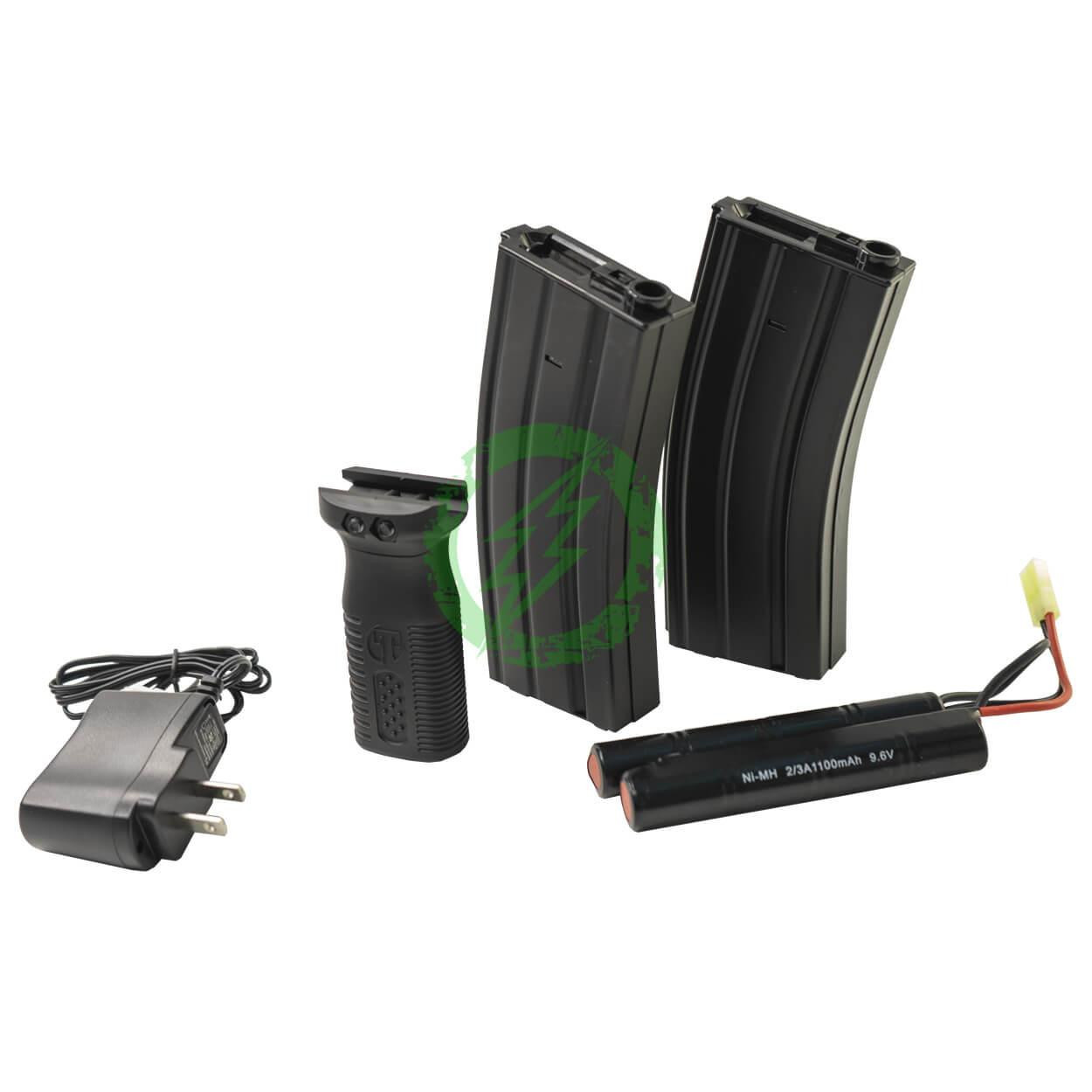  Air Raid AR6BB AEG with Front Grip | Black & Tan 