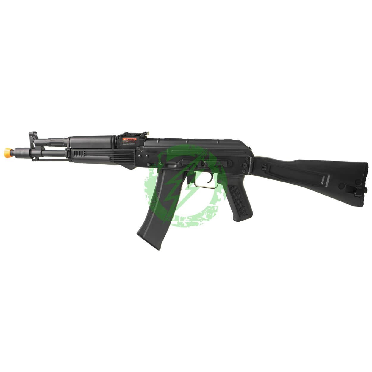  Lancer Tactical AK-105 Airsoft AEG Rifle with Full Folding Stock / Synthetic Furniture Black 