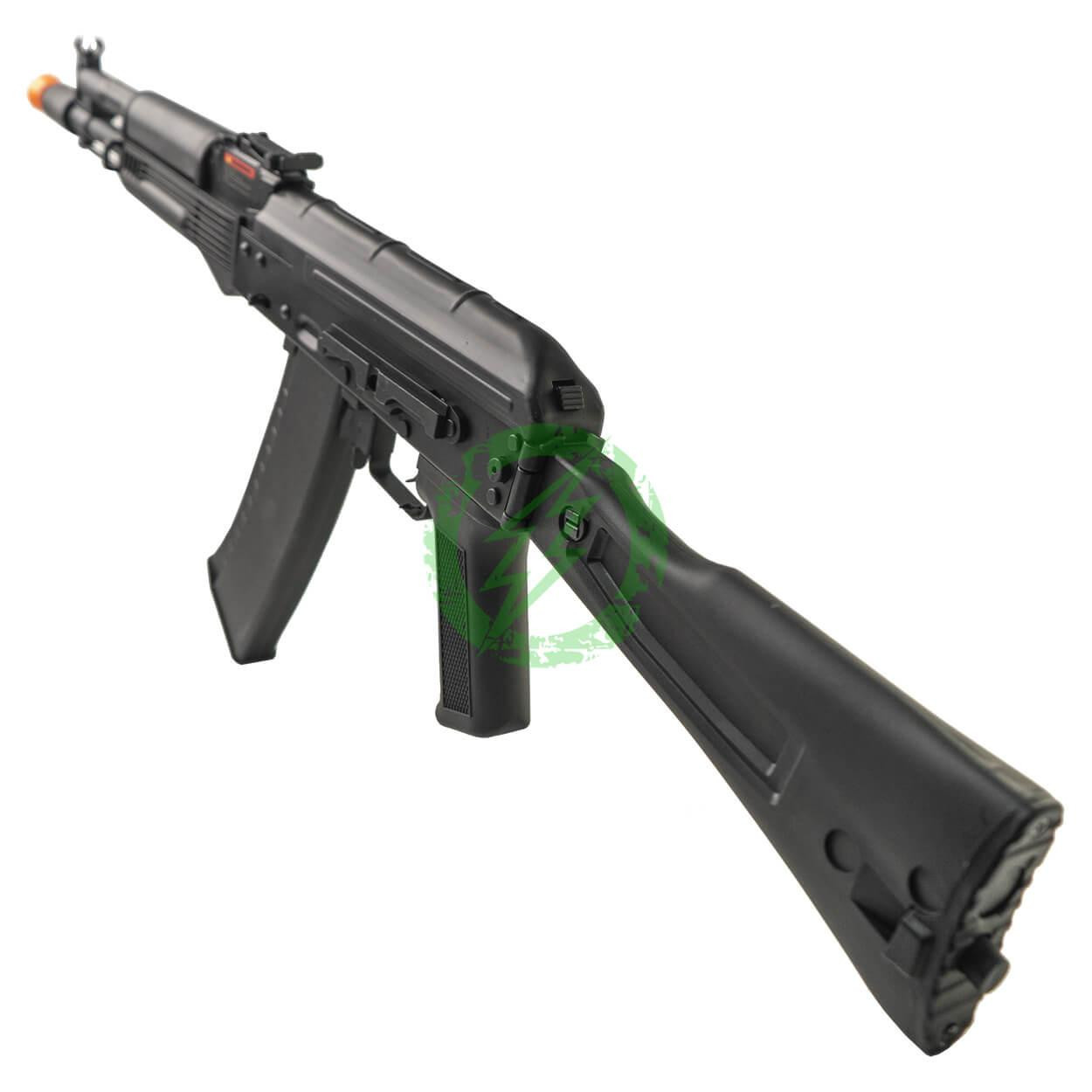  Lancer Tactical AK-105 Airsoft AEG Rifle with Full Folding Stock / Synthetic Furniture Black 