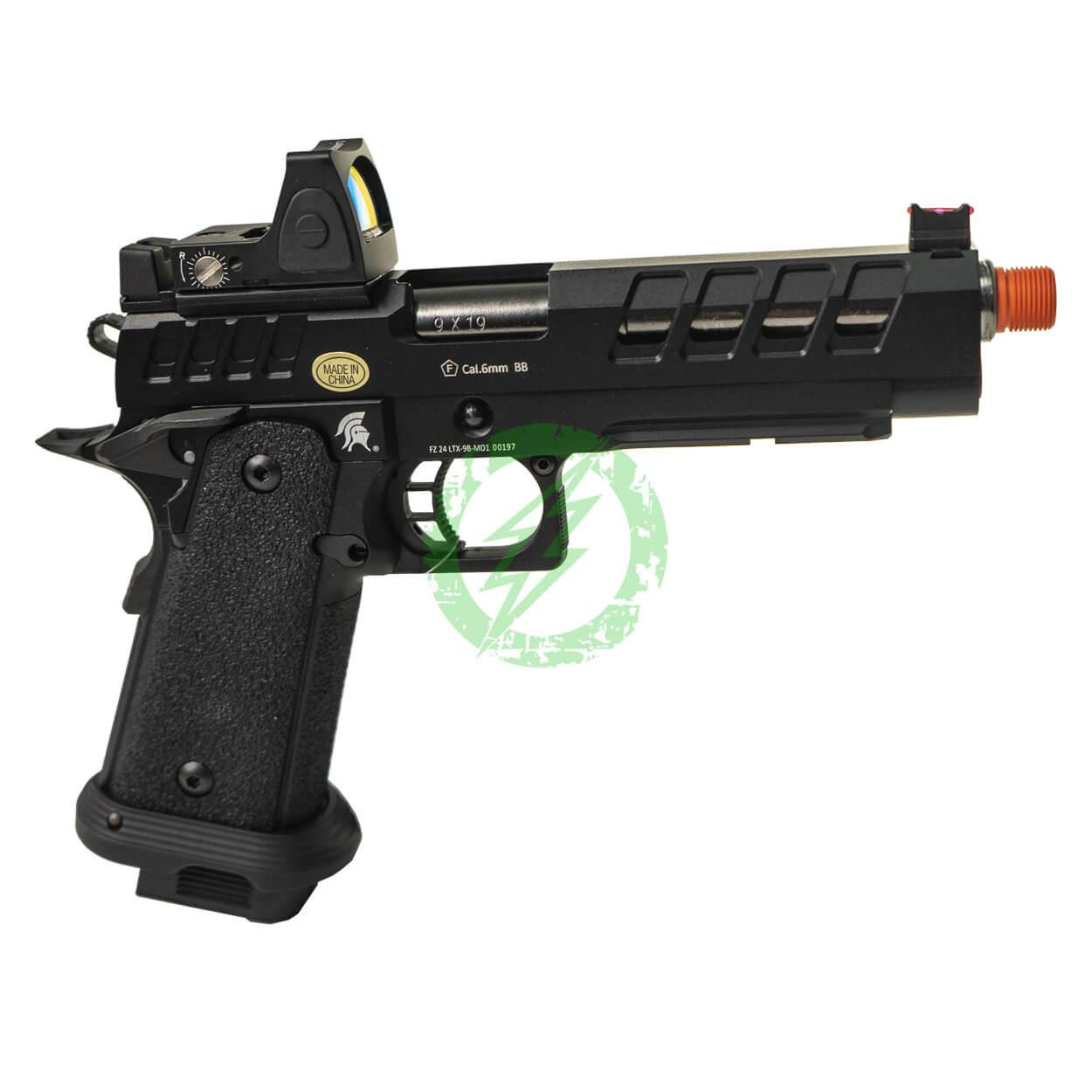 Lancer Tactical Heracles GBB Hi-Capa Black/Gold with Reflex Dot
