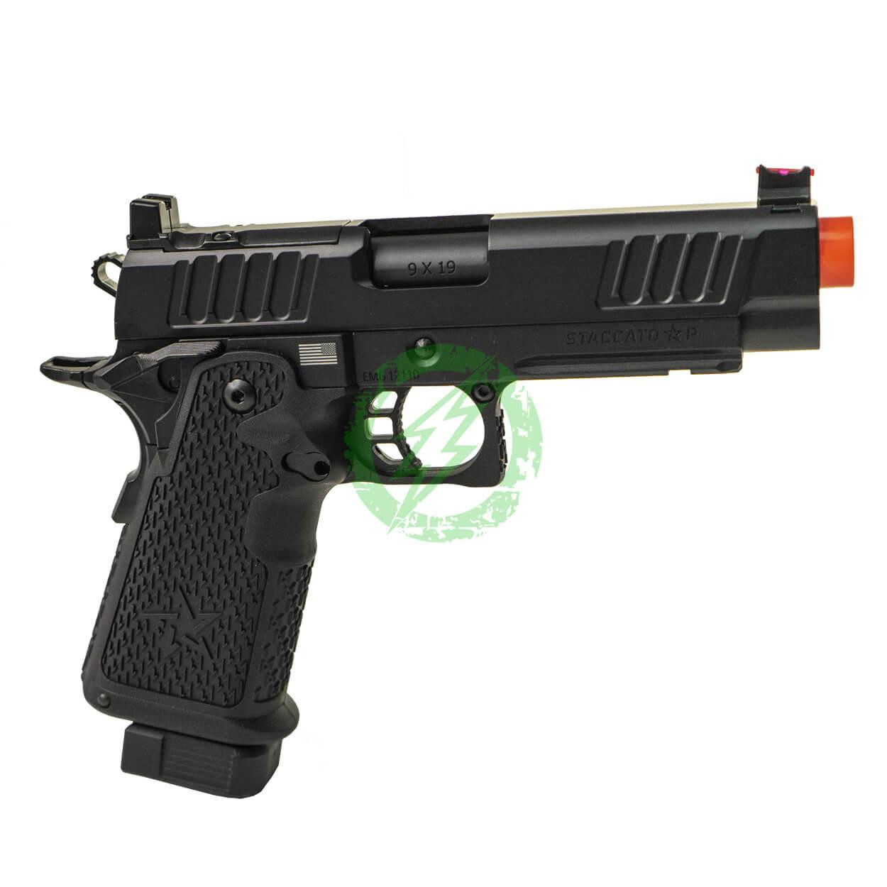  EMG Helios Staccato Licensed P 2011 Gas Blowback Pistol with VIP Grip | CNC | Green Gas 