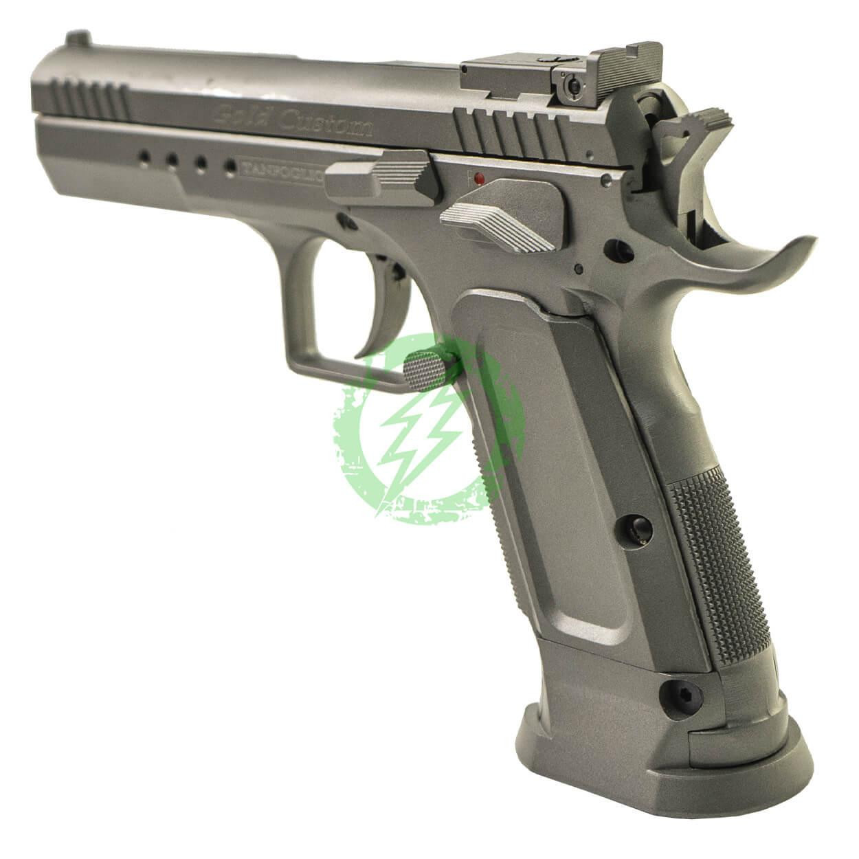Cybergun Tanfoglio Licensed Limited Edition Custom Airsoft GBB Pistol by KWC Silver 