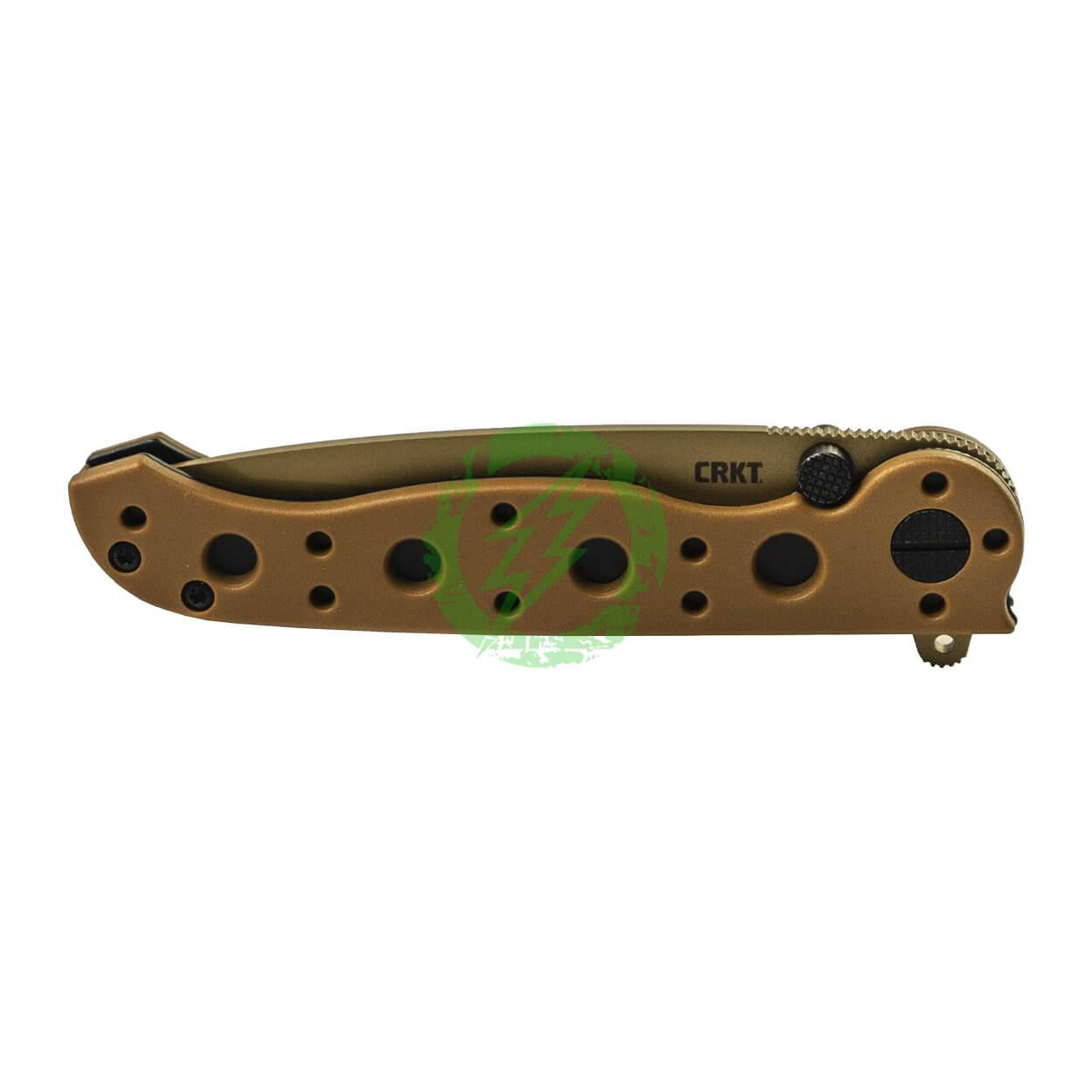 CRKT (Columbia River Knife Tool) CRKT M16-10DZ Tanto Point Desert Tan with Veff Serrations Folding Knife with D2 Blade & Glass-Reinforced Nylon Handle 