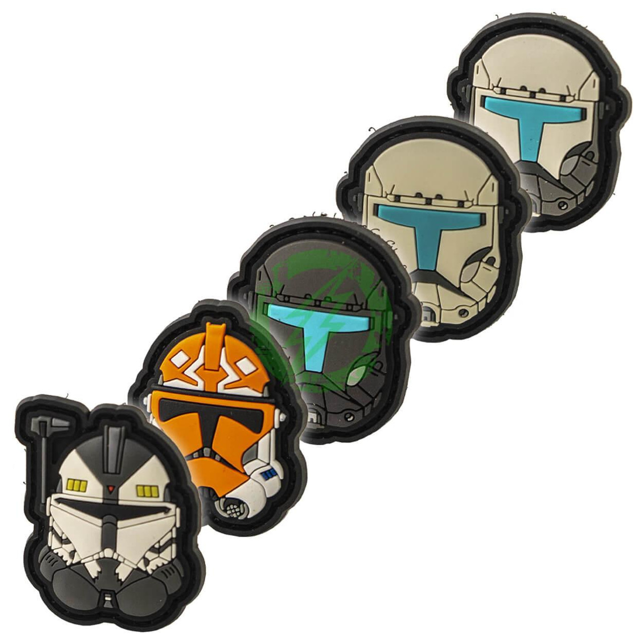 Who Shot First Republic Commando Clone Trooper Helmet PVC Morale Patch 
