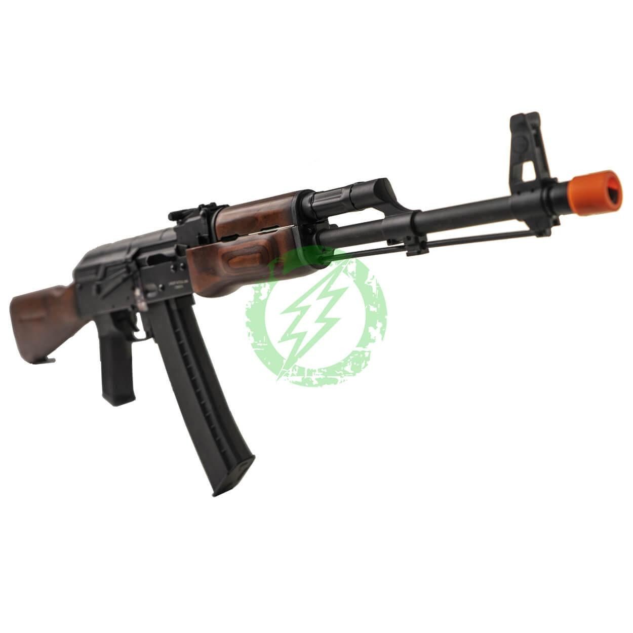 Lancer Tactical AK-74N AEG Rifle Full Wood Stock