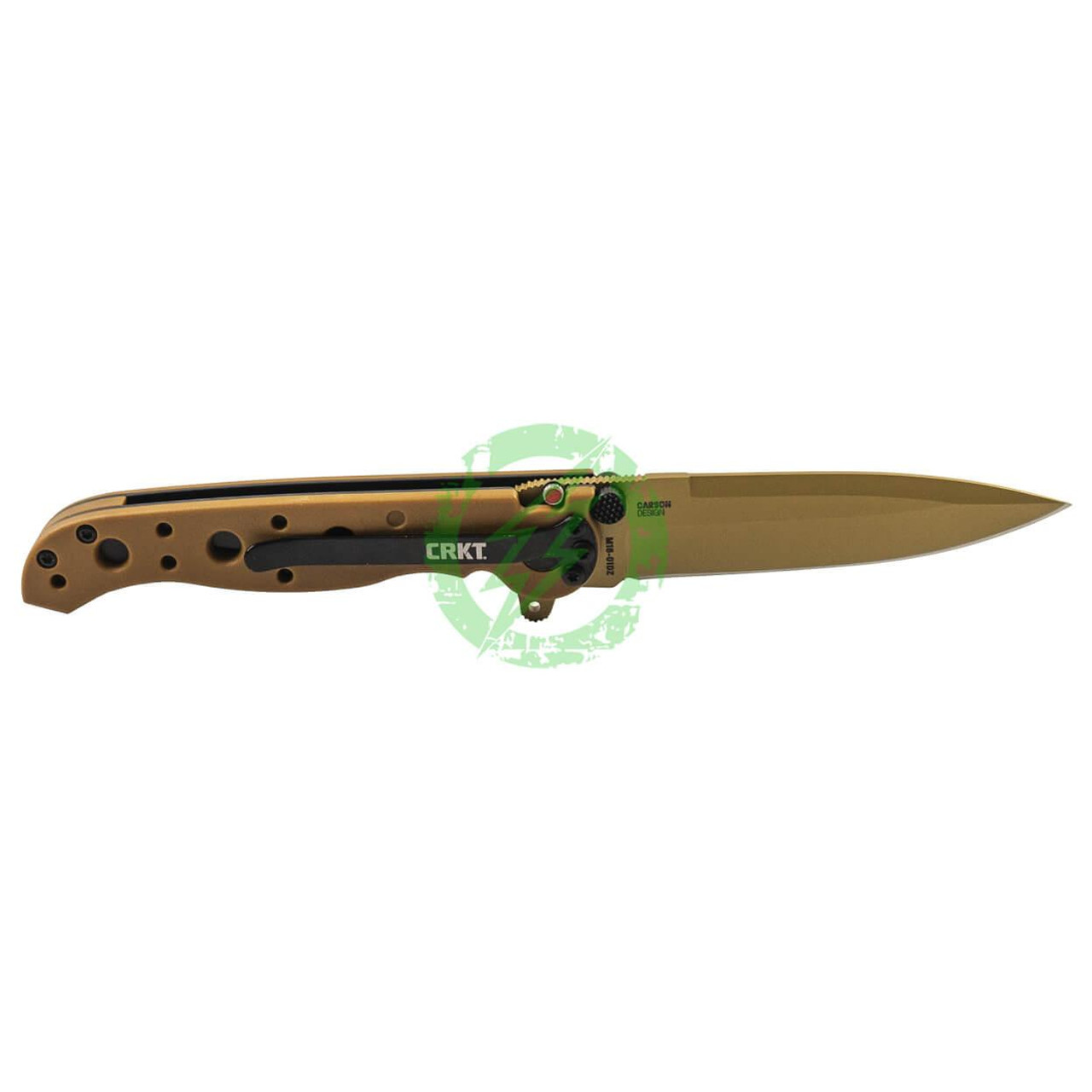 CRKT (Columbia River Knife Tool) CRKT M16-01DZ Spear Point Desert Tan Folding Knife with D2 Blade & Glass-Reinforced Nylon Handle 