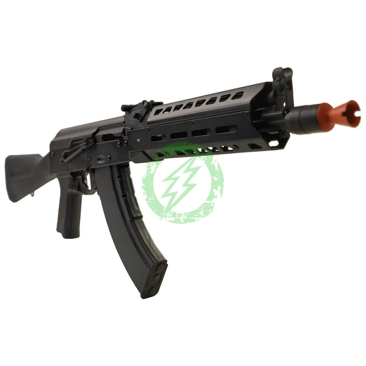  LCT Airsoft AK104 Steel AEG Airsoft Rifle w/ ASTER V2 SE Expert & Fixed Stock Black 