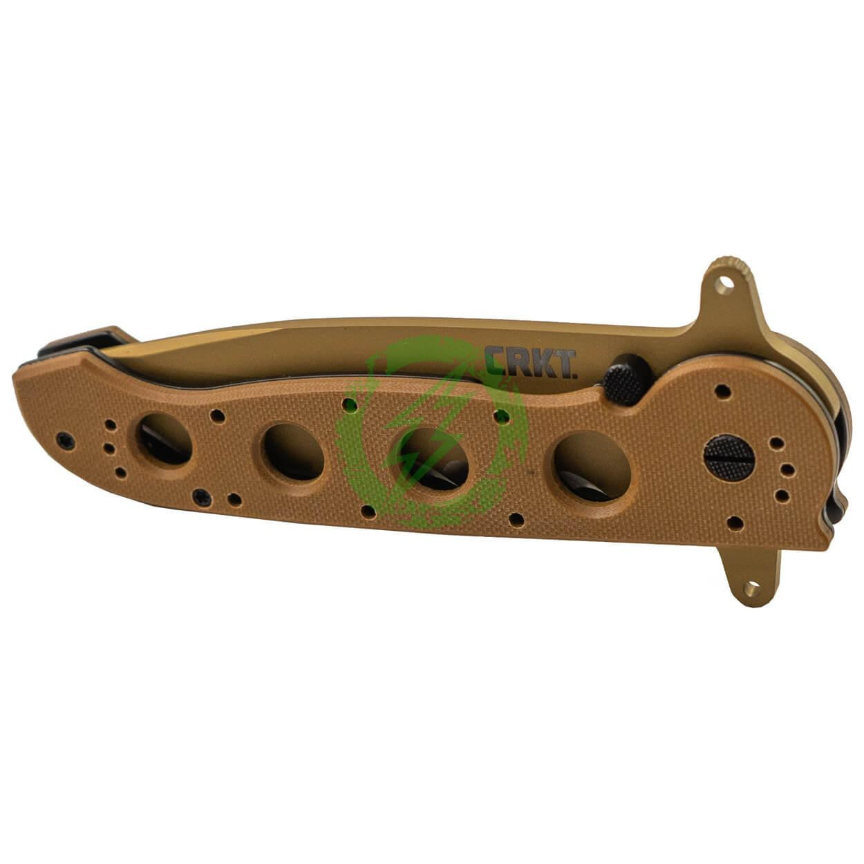 CRKT (Columbia River Knife Tool) CRKT M16-14DSFG Desert with Veff Serrations Folding Knife with 1.4116 Titanium Nitride Blade & G10 Handle 