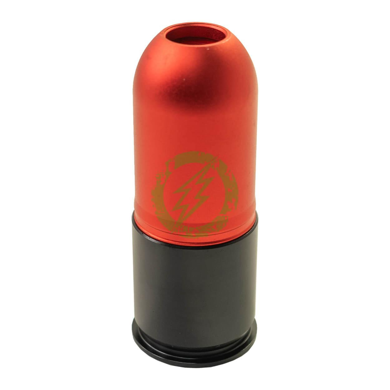  Avengers 40mm Airsoft Gas Grenade Shell 55rd Multi-Purpose / Red Polished 