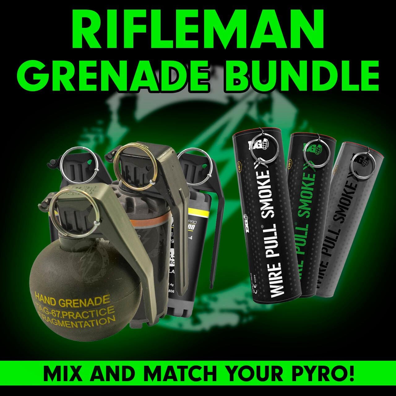 Amped Airsoft Rifleman Grenade Bundle | National Event Pickup