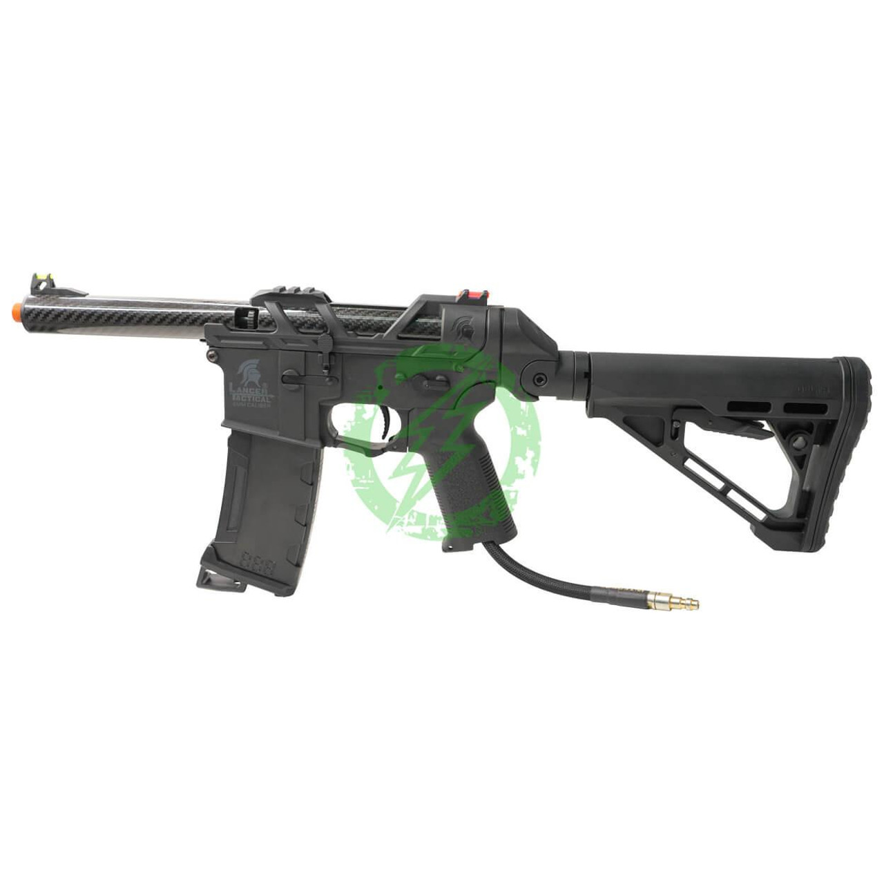 Amped Builds Lancer Tactical x AirTac Customs Gen 3 Speedsoft Airsoft Rifle with Nexxus V2 Black & IGL Installed 