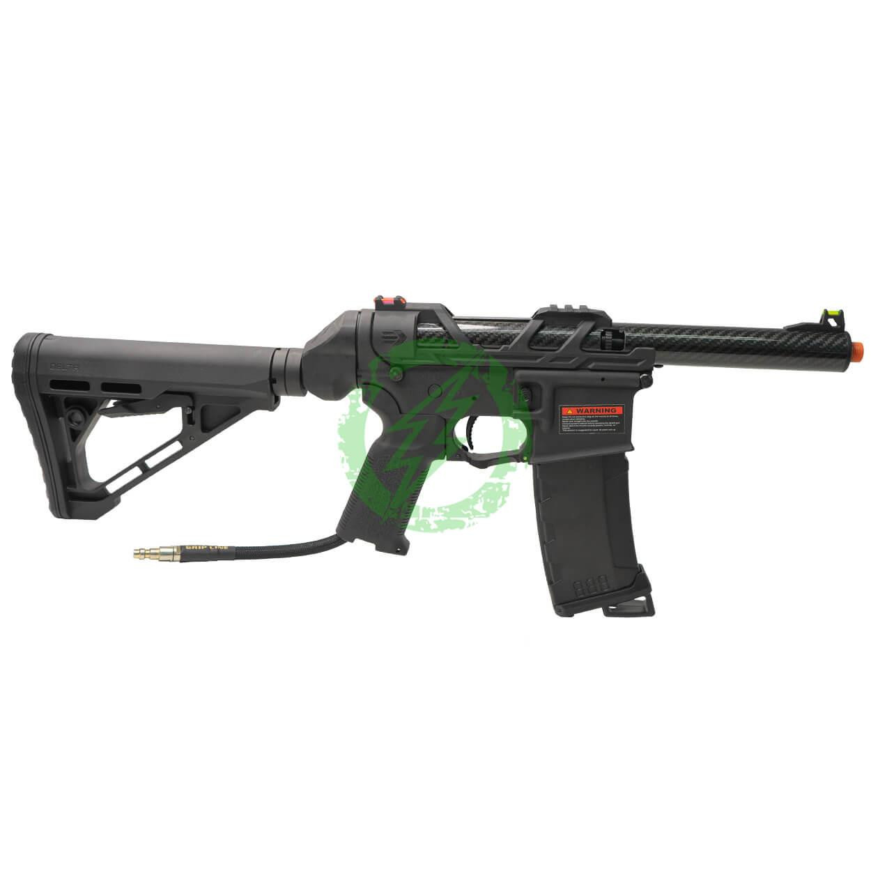 Amped Builds Lancer Tactical x AirTac Customs Gen 3 Speedsoft Airsoft Rifle with Nexxus V2 Black & IGL Installed 