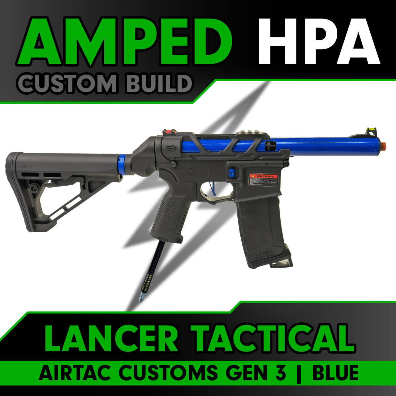 Amped Custom HPA Lancer Tactical x AirTac GEN 3 Speedsoft Airsoft