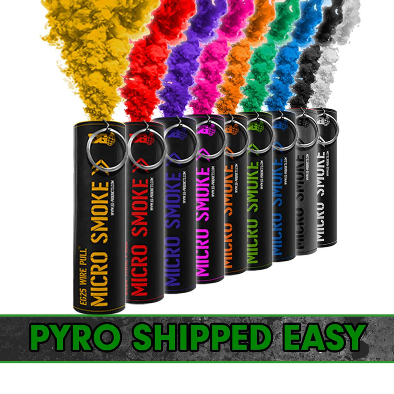 Enola Gaye Pyro Shipped Easy Enola Gaye EG25 Micro Smoke Grenade 