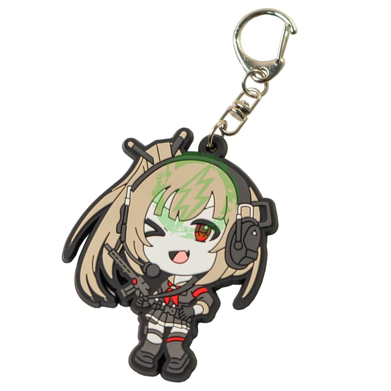  KTactical Kawaii PVC Anime Waifu Gun Girl Keychain 