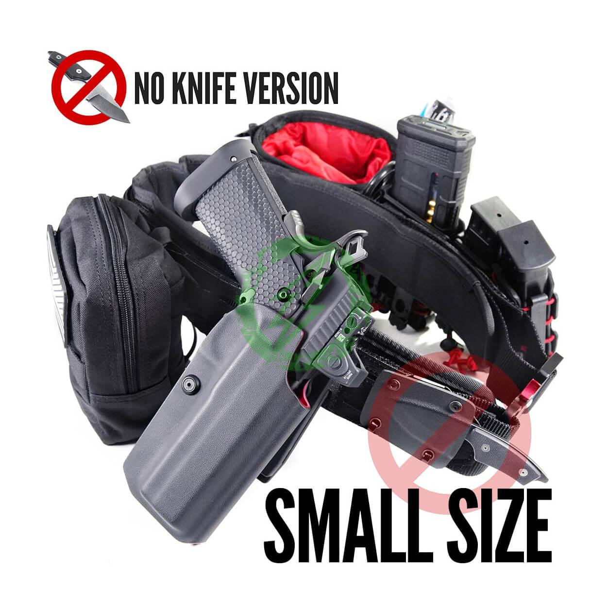  KTactical Tactical Battle Belt Loadout Kit | Molle Padded with Metal Buckle | Small / Medium / Knife or no Knife versions 