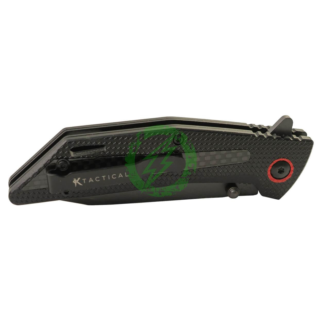  KTactical EDC Carbon Fiber Bearing Folding Knife 