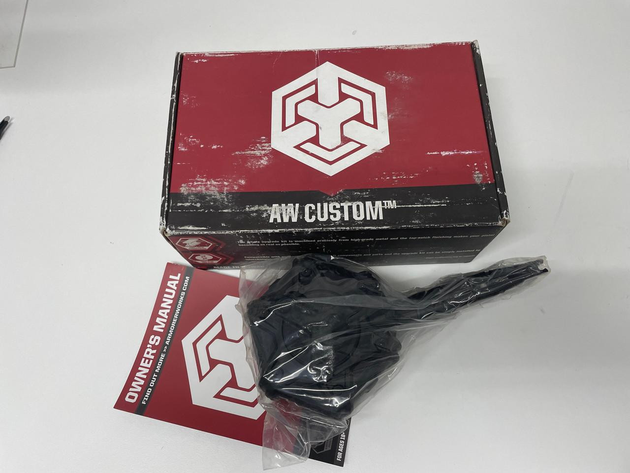 AW Custom Open Box - AW Custom  Drum Magazine for Gas Blowback Airsoft Pistols & Rifles with Black Accents TM Hi-Capa 