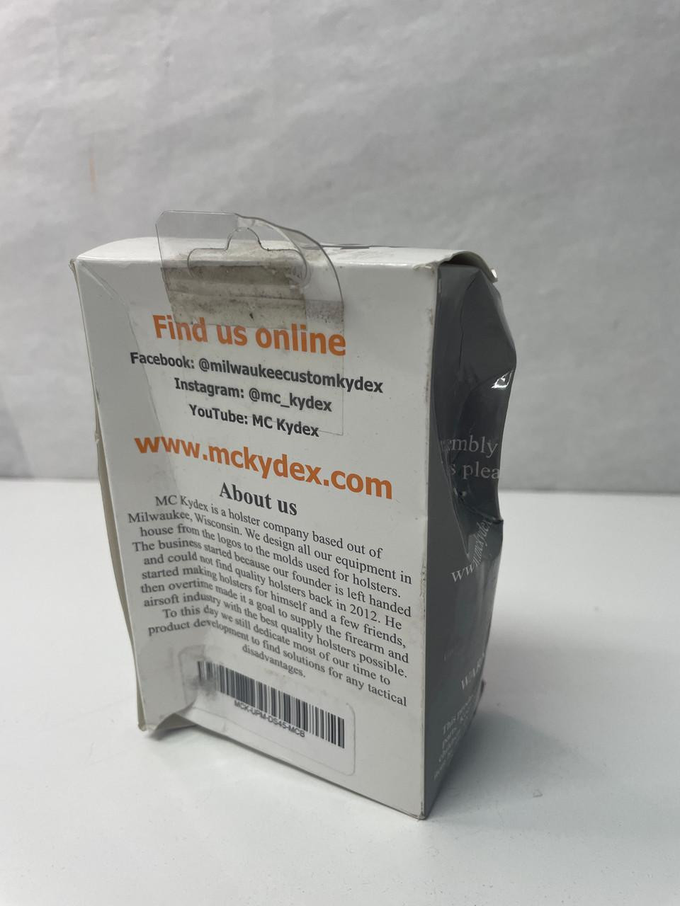 MC Kydex Open Box - MC Kydex Universal Pistol Magazine Carrier .45 / Multicam Black 