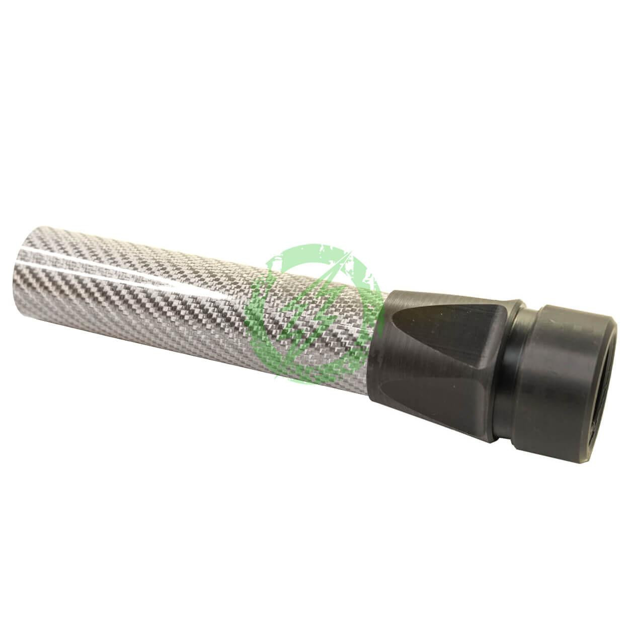 Mac Airsoft MAC Airsoft | Carbon Fiber SLIM Cannon Tracer Handguard (7" / Silver) Works with Acetech Brighter C (GEN1 / Discontinued) 