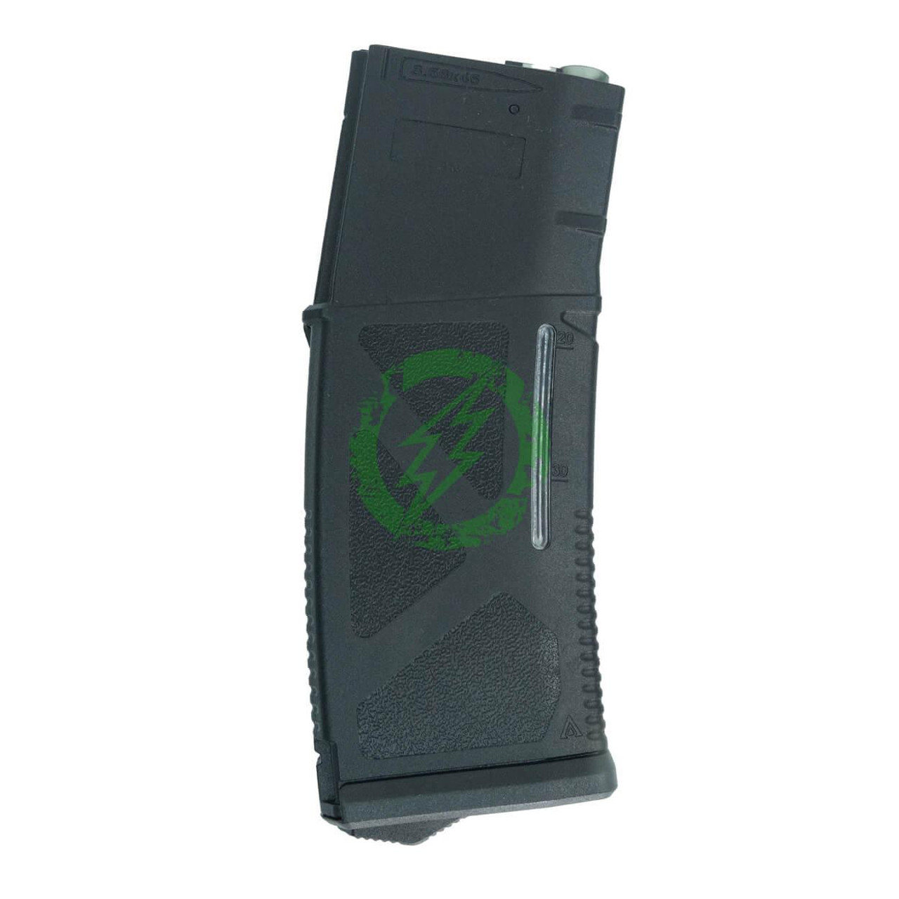  Arcturus AR MOD1 Windowed EMM 200 Round Mid-Cap Magazine for M4 / M16 Series Airsoft AEG Rifles (Black / Pack of 5) 