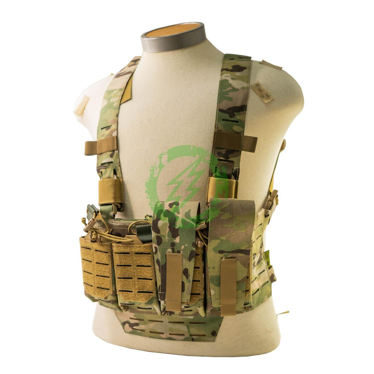  Proper Grid Tactical | Chest Rig N.49+ V2 (Multicam / 4x Fixed Pouches / 2 Extra Molle Spots) 