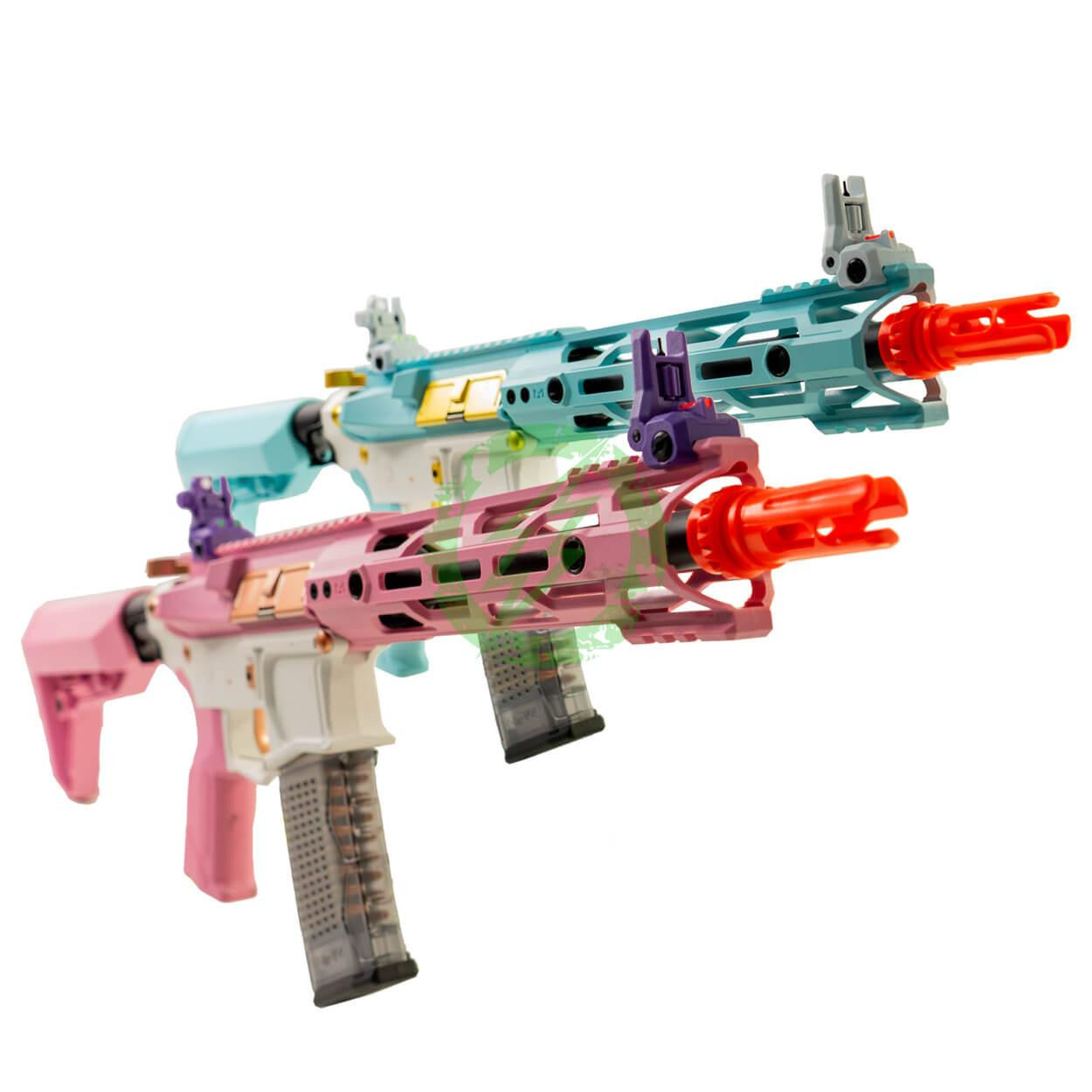 G&G CM16 Stealth 556 Airsoft Rifle | Taffy Pink / Macaron Blue