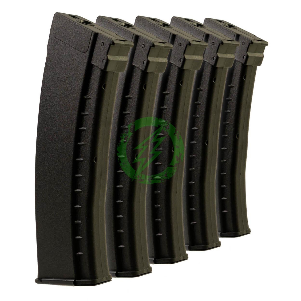  Arcturus 200 Round EMM Mid-Cap AK74 Bakelite Magazine (Black / 5 Pack) 