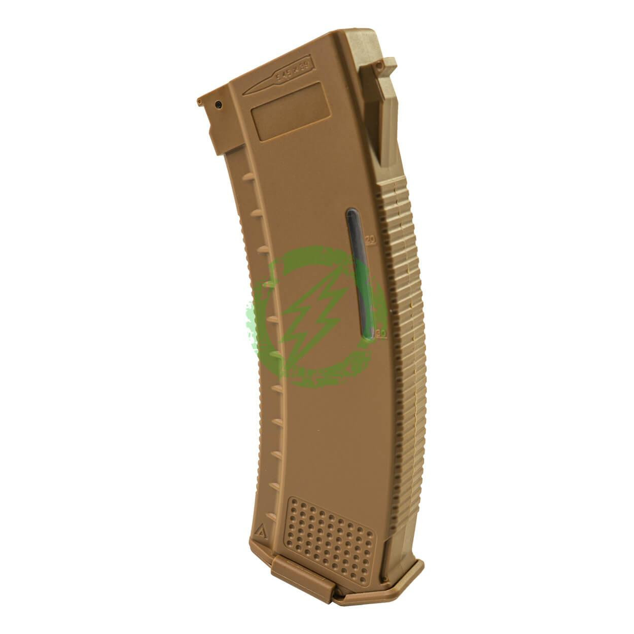  Arcturus AK MOD1 200 Round Mid-Cap Windowed EMM Magazine (Black / Tan  / Single) 