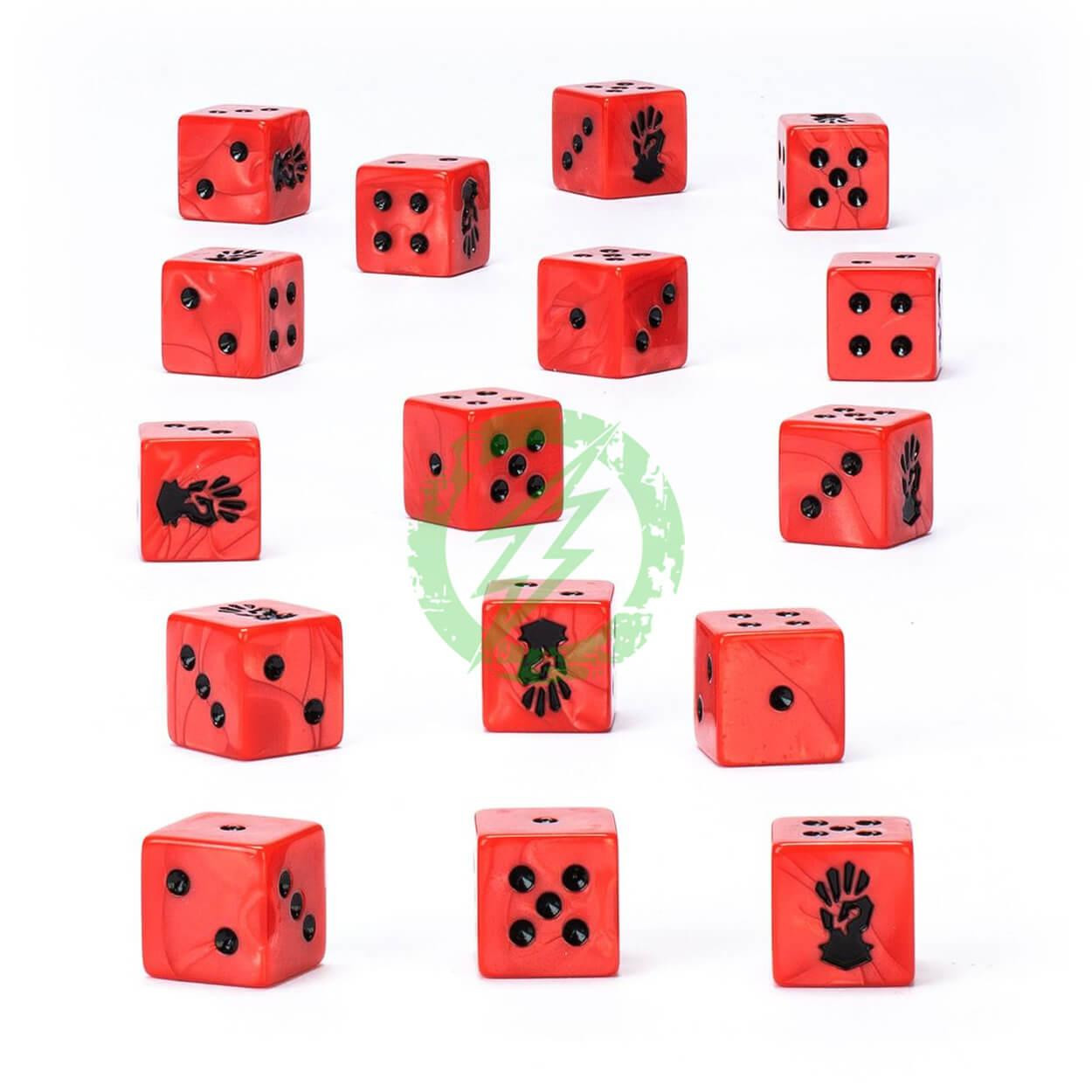  Games Workshop | Warhammer 40k Corsairs Dice | Red and Aeldari 