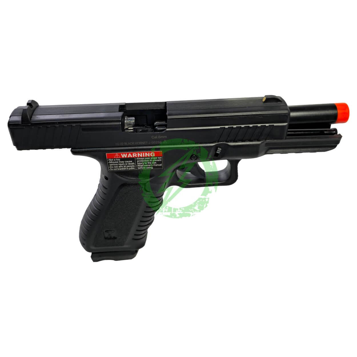  APS XTP Black Hornet Full Auto Co2 Powered Airsoft Pistol with Polymer Slide | Japan Version 