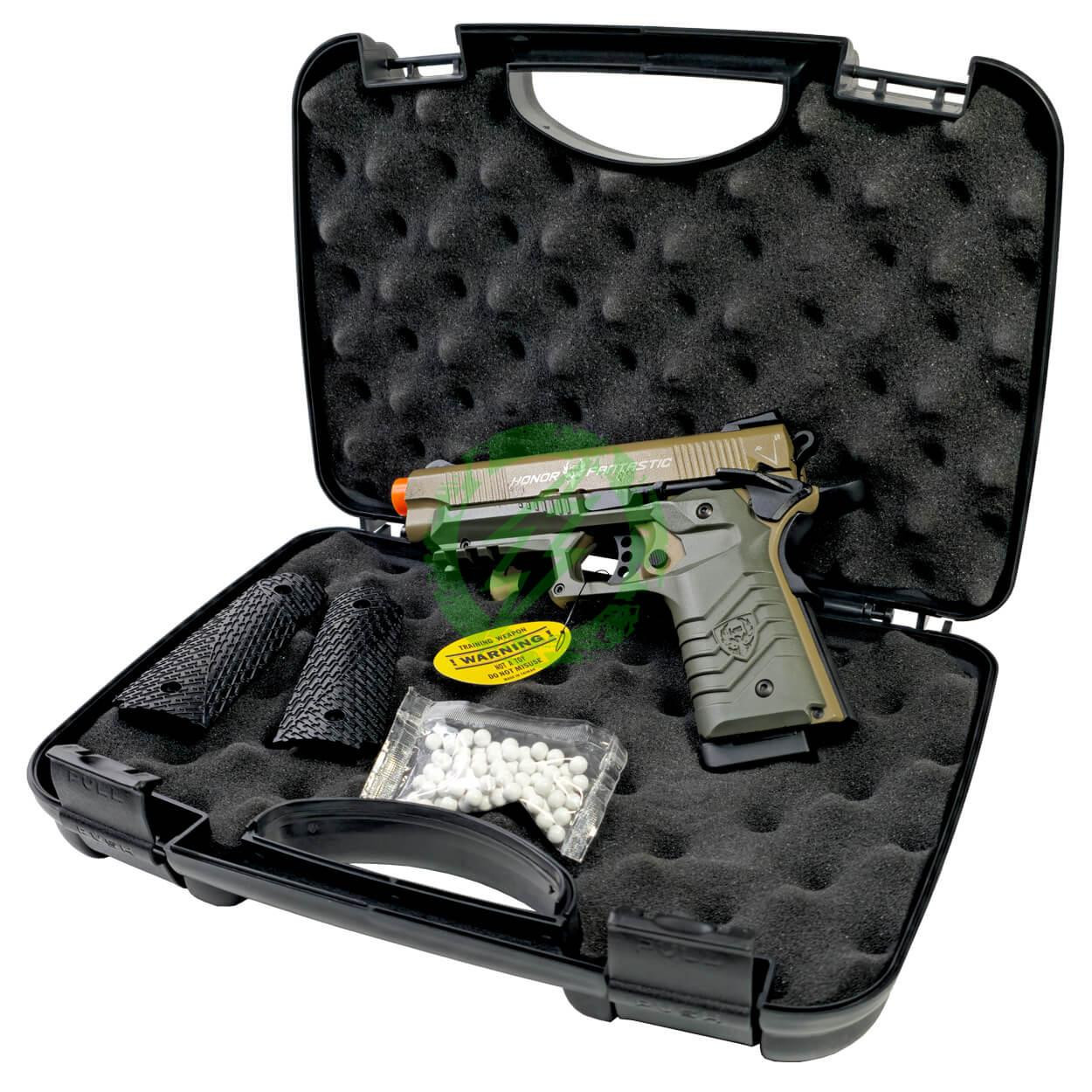  HFC Tactical 45 1911 Tan Gas Blowback Airsoft Pistol 