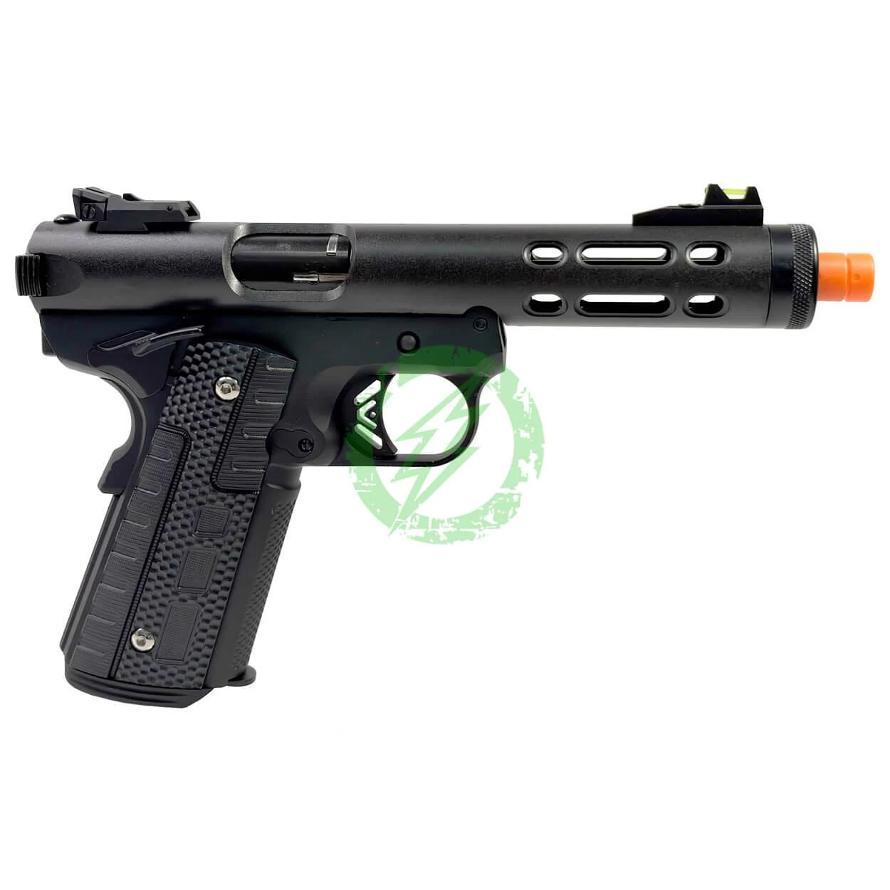  We-Tech Galaxy 1911 Gas Blowback Airsoft Pistol | Black | Type A Slide 