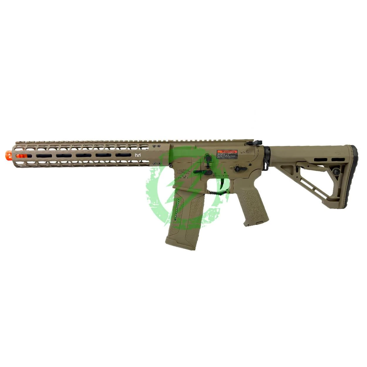  Lancer Tactical GEN 4 VALIANT Edition 13" SBR AEG M4 Tan | Aster II Bluetooth ETU 