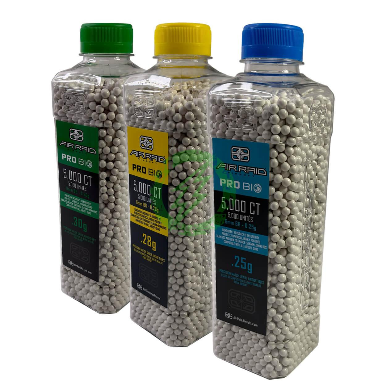  Air Raid 6mm PRO BIO 0.25g - 0.30g BB Bottle | 5,000ct 